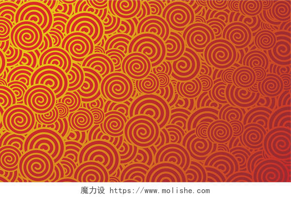 红色和金色的中国风格矢量背景
